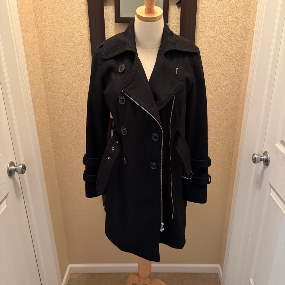 Guess Women's Black Trench Coat